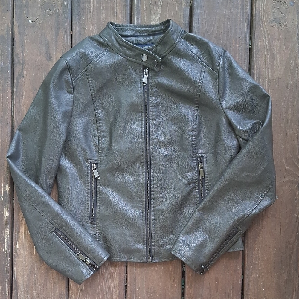 French Connection Faux Leather Jacket